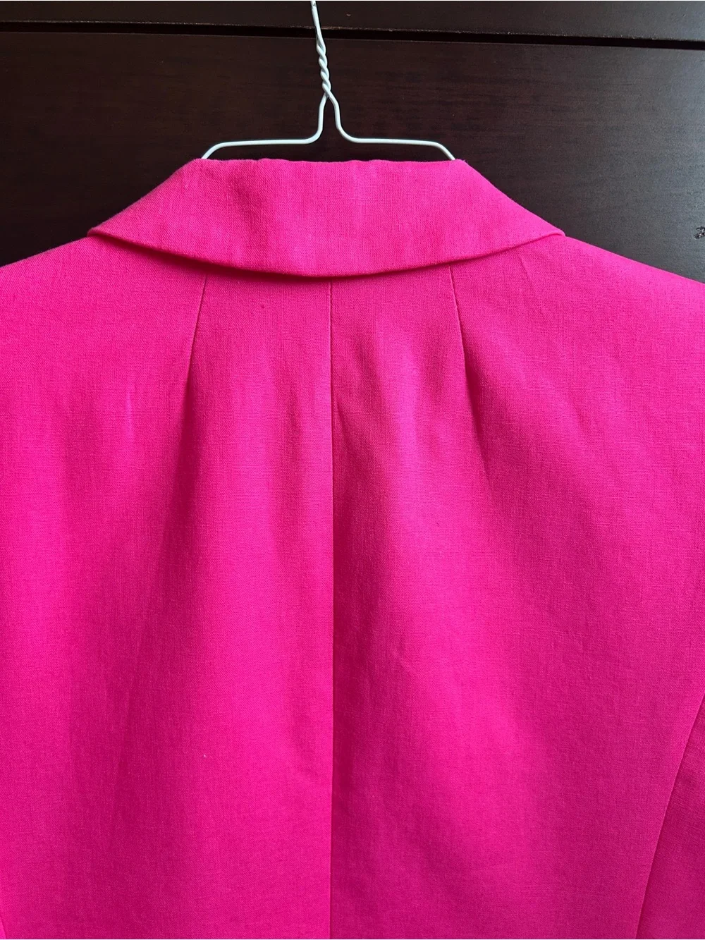 J. Crew NWT Parke Blazer Linen Cotton Bright Pink Flat Pocket Jacket 8